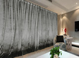 NNEDSZ Large Thick Velvet Curtains Warp Knitted Velvet 540x270cm+Hooks Pinch Pleat Grey