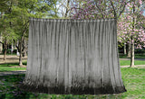 NNEDSZ Large Thick Velvet Curtains Warp Knitted Velvet 540x270cm+Hooks Pinch Pleat Grey