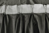 NNEDSZ Large Thick Velvet Curtains Warp Knitted Velvet 540x270cm+Hooks Pinch Pleat Grey