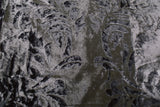 NNEDSZ Large Thick Velvet Curtains Stunning Flocking 580x270cm+Hook Pinch Pleat Silver Grey