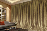 NNEDSZ Large Thick Velvet Curtain Stunning Flocking 560x230cm+30Hooks Gold