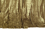 NNEDSZ Large Thick Velvet Curtain Stunning Flocking 560x230cm+30Hooks Gold