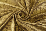 NNEDSZ Large Thick Velvet Curtain Stunning Flocking 560x230cm+30Hooks Gold