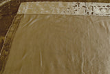 NNEDSZ Large Thick Velvet Curtain Stunning Flocking 560x230cm+30Hooks Gold