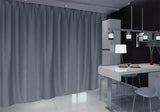 NNEDSZ Blockout Curtains 540x230cm PINCH PLEAT+ Hooks High Level Fabric Grey Blue