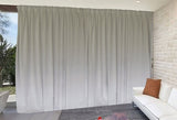 NNEDSZ Large Thick Velvet Blockout Curtains 550x 230cm PINCH PLEAT 2 panel +Hooks Ivory