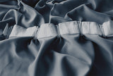 NNEDSZ Blockout Curtains 540x230cm PINCH PLEAT+ Hooks High Level Fabric Grey Blue