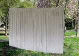 NNEDSZ Large Thick Velvet Blockout Curtains 550x 230cm PINCH PLEAT 2 panel +Hooks Ivory