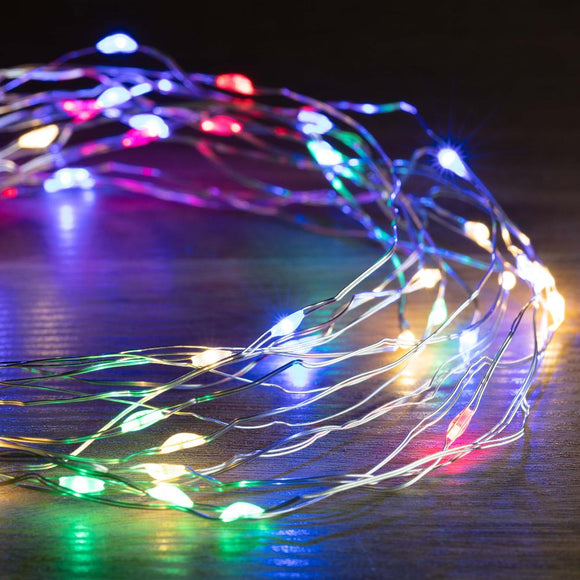 NNEDSZ Battery Operated 30 LED Wire Pin Lights – 3m, available in 3 Colors - Warm White