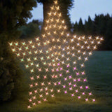 NNEDSZ Solar 150 LED Star Net – Rainbow Color 150cm