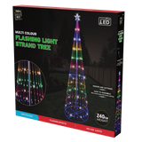 NNEDSZ LED Digital Strands Tree 2.4m Multi-Color