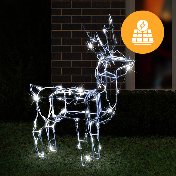 NNEDSZ Solar LED Standing 3D Reindeer - 60 cm