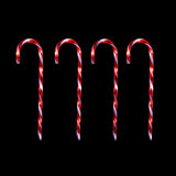 NNEDSZ LED Timer Candy Cane Stakes Battery Operated 4pk 58cm