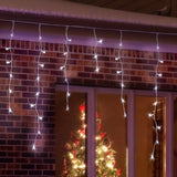 NNEDSZ 480 LEDs Snowing Icicle Lights – available in 4 Colors - White & Blue