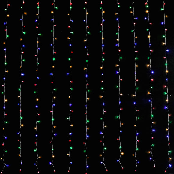 NNEDSZ LED Curtain Lights 6mx3m 600 Multi-Color