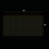 NNEDSZ LED Curtain Lights 6mx3m 600 Multi-Color