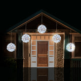 NNEDSZ LED Twinkle Petal Balls 10cm 5-Pack Cool-Warm White or Multicolor - Multicolor