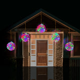 NNEDSZ LED Twinkle Petal Balls 10cm 5-Pack Cool-Warm White or Multicolor - Multicolor