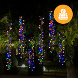 NNEDSZ Solar 480 LED Cluster Chain Lights available in 2 Colors - Multicolor