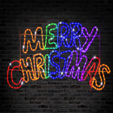 NNEDSZ LED Merry Christmas Ropelight Rainbow 100cm