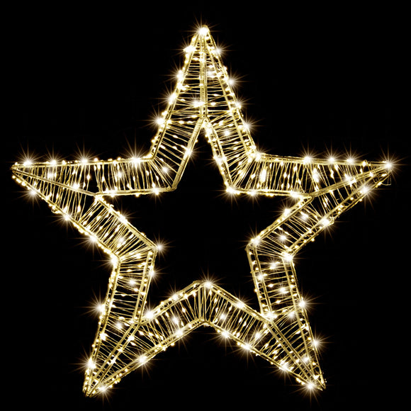 NNEDSZ LED Starry Gold 3D Star – 50cm