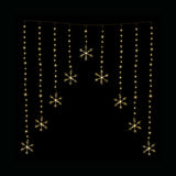 NNEDSZ LED Snowflakes Curtain Lights avialable in 2 Colors - Cool White