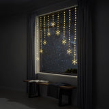 NNEDSZ LED Snowflakes Curtain Lights avialable in 2 Colors - Cool White