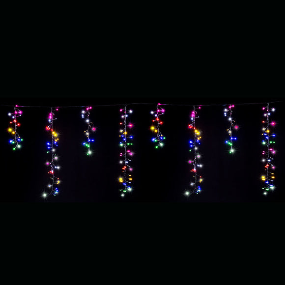 NNEDSZ LED Dancing Cluster Icicles 9m Available in 2 Options - Multicolor (6 Colors)