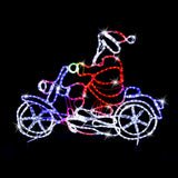 NNEDSZ LED Ropelight Motorbike Crew Santa