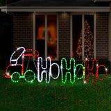 NNEDSZ LED Ropelight HoHoHo Train Twinkle Lights