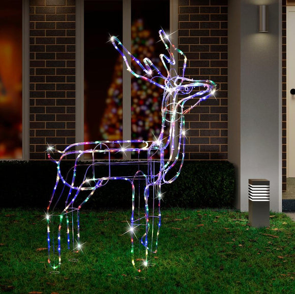 NNEDSZ LED Twinkling Standing Reindeer – 110cm available in 2 Colors - Cool White
