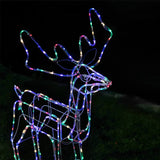 NNEDSZ LED Twinkling Standing Reindeer – 110cm available in 2 Colors - Multicolor