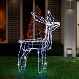 NNEDSZ LED Twinkling Standing Reindeer – 110cm available in 2 Colors - Multicolor