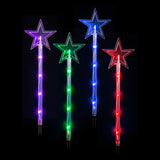 NNEDSZ LED Lightshow Star Path Lights 4 pieces Remote Controlled - Stars