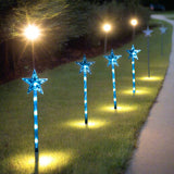 NNEDSZ LED Lightshow Star Path Lights 4 pieces Remote Controlled - Trees