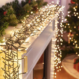 NNEDSZ Battery Operated LED Cluster Lights – 200 LEDs, Multicolor or Warm White - Multicolor