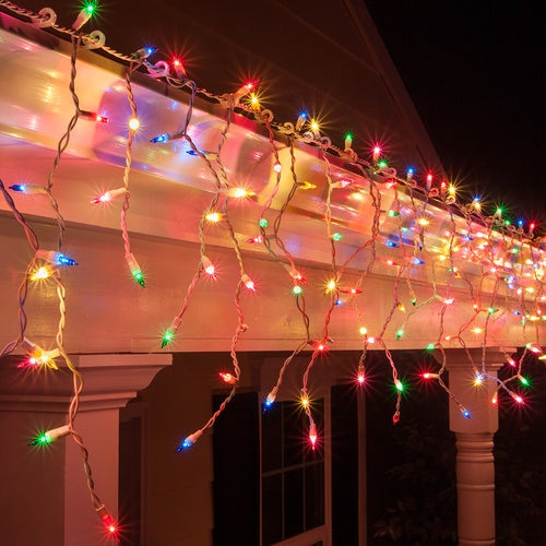 NNEDSZ Battery Operated 200 LED Icicle Lights – Available in 2 Colors - Cool White
