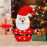 NNEDSZ LED Collapsible Tinsel Santa 70cm Twinkling