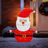 NNEDSZ LED Collapsible Tinsel Santa 70cm Twinkling