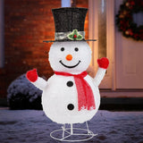 NNEDSZ LED Pop Up Snowman with Stand 85cm