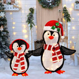 NNEDSZ LED Mesh Tinsel 3D Light Up Decoration – 2 Piece Set