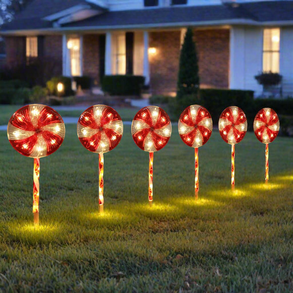 NNEDSZ Jumbo Lollipop Path Lights 6pk Flash
