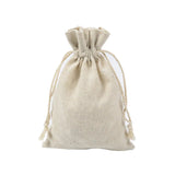 NNEDSZ 10-Piece Cotton Linen Drawstring Gift Bags