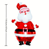 NNEDSZ Large Santa Claus Aluminum Foil Balloon