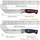 NNEDSZ NNEOBA Forged Cleaver Kitchen Chef Knife -  With Cover (2pcs)
