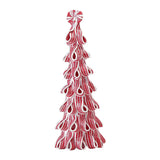 NNEDSZ Desktop Miniature Christmas Tree with Candy Cane Top