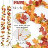 NNEDSZ 2M Artificial Fall Maple Leaf Garland