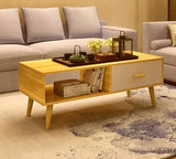 NNEDSZ NNECN Coffee Table with Storage Drawer and Open Shelf