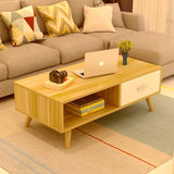 NNEDSZ NNECN Coffee Table with Storage Drawer and Open Shelf