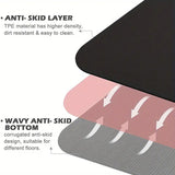 NNEDSZ Yoga Mat Exercise Workout Mats Fitness Mat for Home Gym Black 6mm